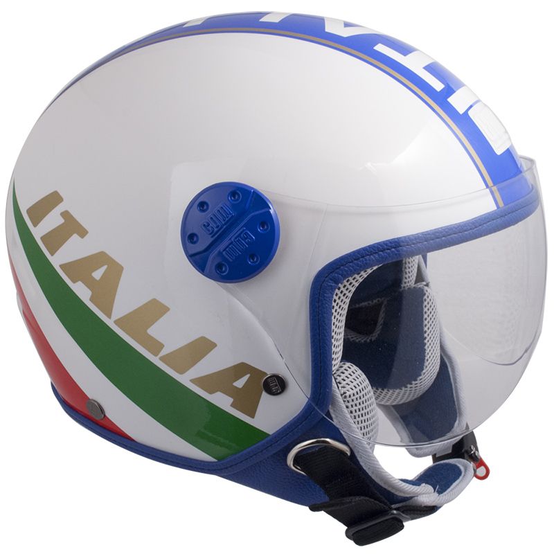 Casco Demi-Jet per Bambini Visiera Sagomata CGM Italia 205I Bianco