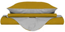 Copripiumino con Sacco e Federe Doubleface Senape\/Grigio Chiaro Varie Misure
