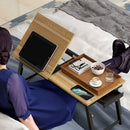 Supporto per Monitor Inclinabile e Regolabile 86x33x22,5-32 cm in Legno Rovere e Nero  