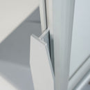 Espositore Pubblicitario Bifacciale con Ruote 100x140 cm in Alluminio da Esterno Antivento Silver