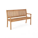 Panca 2 Posti 120x62x88 h cm in Legno Marrone