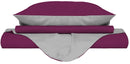 Copripiumino con Sacco e Federe Doubleface Fuxia\/Grigio
