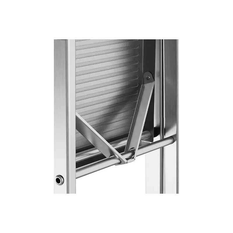 Scaletto Scala Richiudibile 6 Gradini Portata Max 125 Kg in Alluminio