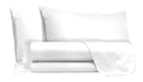 Set Lenzuola Sopra Sotto e Federe Doubleface Bianco\/Bianco Varie Misure