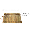 Set 5 Stuoia Sottopiatto in Rattan Misure 40 x 30 cm