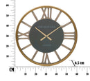 Orologio da Muro New Era Ø60x6,5 cm MDF e in Ferro Marrone