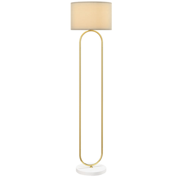 Lampada da Terra Moderna Design ad Arco Ø38x156 cm in Metallo e Tessuto Oro online