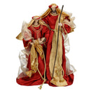 Natività 3 Personaggi H57 cm in Tessuto Rosso e Oro