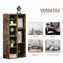 Libreria 5 Ripiani 7 Cubi 50x24x106 cm in MDF Marrone Rustico