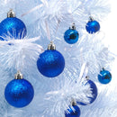 Set 24 Palle di Natale Ø7 cm Blu per Alberi