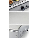 Piastra di Cottura in Acciaio a Gas GPL Metano Ompagrill Plancha Single 4044/M Cover