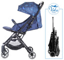 Passeggino Trolley Leggero per Bambini Zibos Velo Jeans Blu