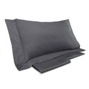 Copripiumino con Lenzuola e Federe Mitera Rubino Piombo Varie Misure