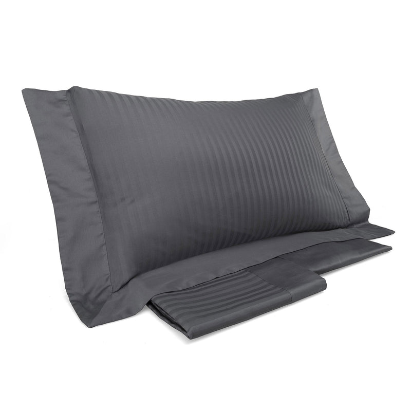 Copripiumino con Lenzuola e Federe Mitera Rubino Piombo Varie Misure