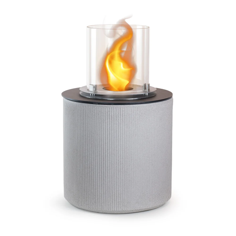 Camino a Bioetanolo Braciere da Pavimento Ø36xh56 cm per Interno ed Esterno Modigliani Corda Beige