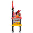 Banco da Lavoro Giocattolo per Bambini Rosso e Nero 71x28x83 cm 