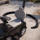 Macchina Cavalcabile Licenza Land Rover 84x40x94,5 cm con Maniglia e Barriera in PP e Acciaio Nero      