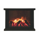 Camino Decorativo 27,5x11,5x20 cm in Plastica Nero