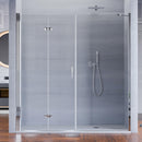 Porta Parete Doccia 1 Anta a Libro in Cristallo Trasparente 6mm H195 Bonussi Lorena Varie Misure