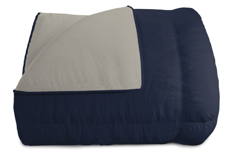 Trapunta Invernale Doubleface 300gr Blu Scuro\/Grigio Chiaro