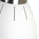 Lampada Moderna a Sospensione in Metallo Cromato Bianco 30x35 cm 