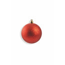 Set 30 Palle di Natale Ø6 cm in Plastica con Borsa Rosso