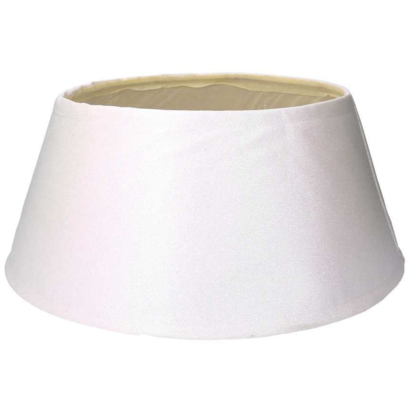 Copri base albero tessuto bianco brillante cm Ø56xh25 online