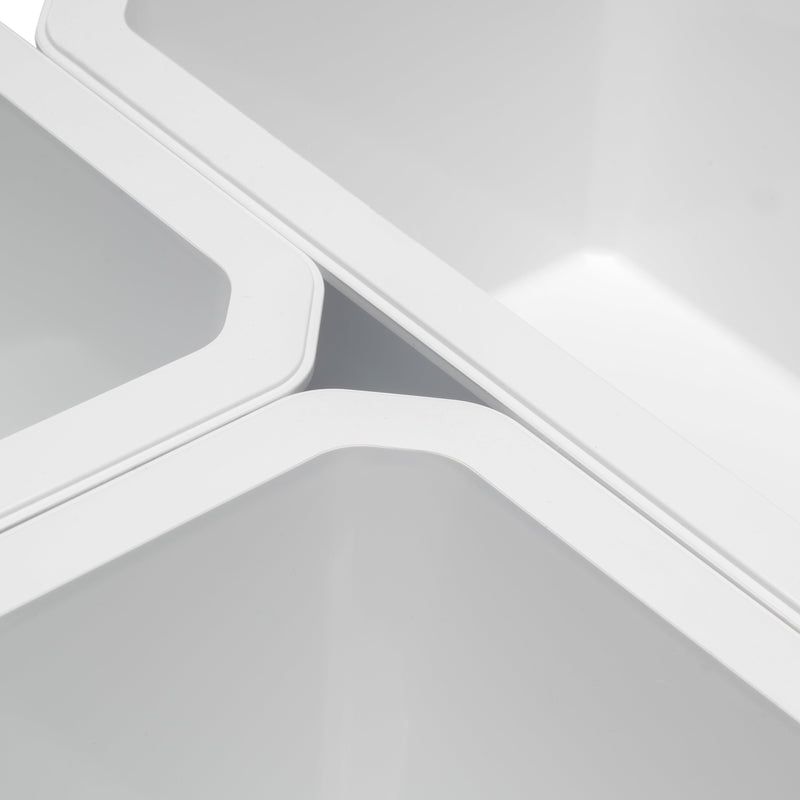 Contenitori Organizer Cassetti da Bagno 6 Cubi in Tecnoplastica Emuca Tidy Bianca