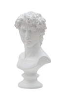 Scultura Roman 21,5x14,5x34 cm in Poliresina Bianco