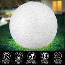 Lampada Sfera Giardino 50cm Luce Illuminazione Esterno Attacc E27 Effetto Pietra