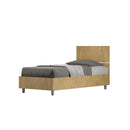 Letto Singolo Testata Dritta Demas Bianco Frassino Varie Misure