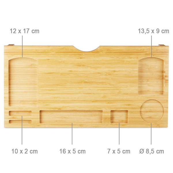 Supporto Monitor 60x30x8 cm con 7 Scompartimenti in Legno acquista