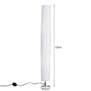 Lampada da Terra in Acciaio Bianco 15x15x120 cm 