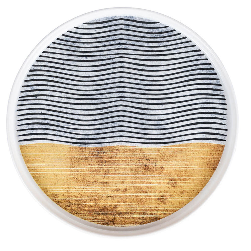 Set 4 Piatti Piani Ø27x2,5 cm  in Ceramica VdE Tivoli 1996 Switch