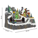Villaggio Natalizio 23x15x18 cm con Trenino Luci Suoni e Movimento