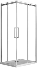 Box Doccia Angolare 2 Ante Scorrevoli in Cristallo Trasparente 8mm H200 Fosterberg Horsens Varie Misure