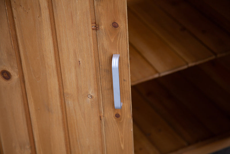 Armadio Porta Attrezzi da Giardino 70x89x35 cm in Legno