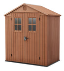 Casetta da Giardino Porta Attrezzi 190x122x221 cmin Evotech+ Keter Darwin 6x4 Marrone