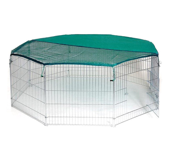 prezzo Recinto ottagonale da esterno per animali piccola taglia con parasole