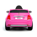 Macchina Elettrica per Bambini 12V con Licenza Fiat 500 Rosa