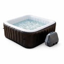 Vasca Idromassaggio Piscina Spa Gonfiabile Armonia 4 Adulti 682 L in PVC Grigio  