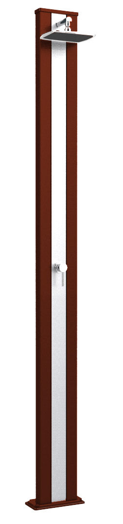 prezzo Doccia Solare da Esterno Giardino 30L Miscelatore Arkema Spring S Fascia Inox Oro Van Gogh