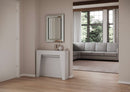 Consolle Allungabile 90x25/211 cm Pannelli in Nobilitato Anea Bianco Frassino