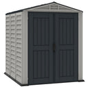Casetta da Giardino Porta Attrezzi 161x250x210 cm in PVC Grigio/Grigio Scuro