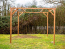 Pergola da Giardino 296x292x235 cm in Legno Picea Massello Termo Trattato