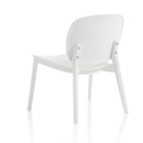 Set 2 Sedie 58x48,5x71 cm in Polipropilene Bianco