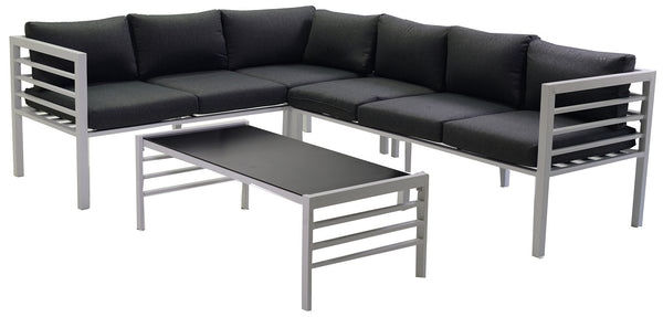 Set Salotto da Giardino in Alluminio Malibù Bianco prezzo