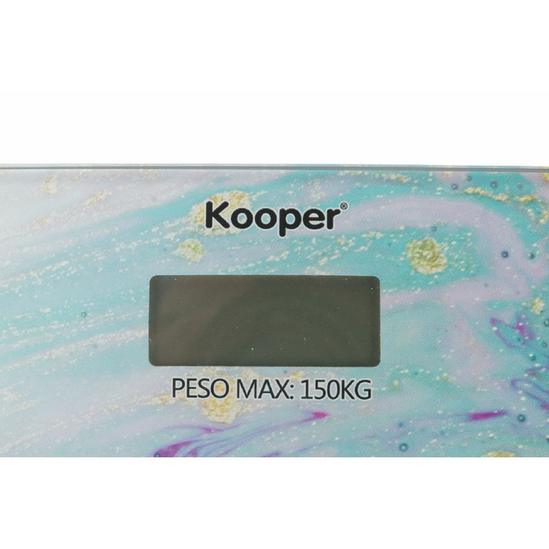 Bilancia Pesapersona Elettronica Max 150 Kg in Vetro Kooper  Rosa