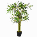 Pianta Artificiale Bambù H120 cm con Vaso Verde