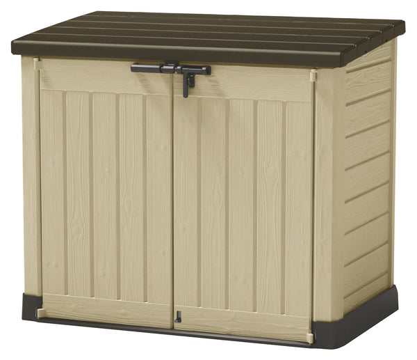 Armadio Porta Attrezzi da Giardino 145,5x125x82 cm in Resina Keter Store It Out Max Beige acquista